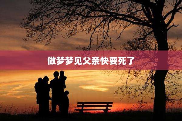 做梦梦见父亲快要死了