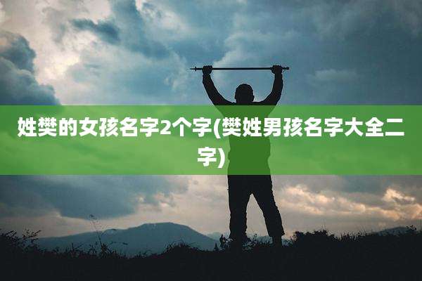 姓樊的女孩名字2个字(樊姓男孩名字大全二字)