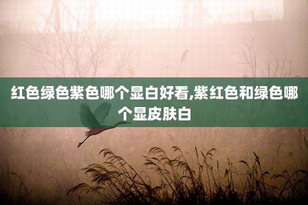 红色绿色紫色哪个显白好看,紫红色和绿色哪个显皮肤白