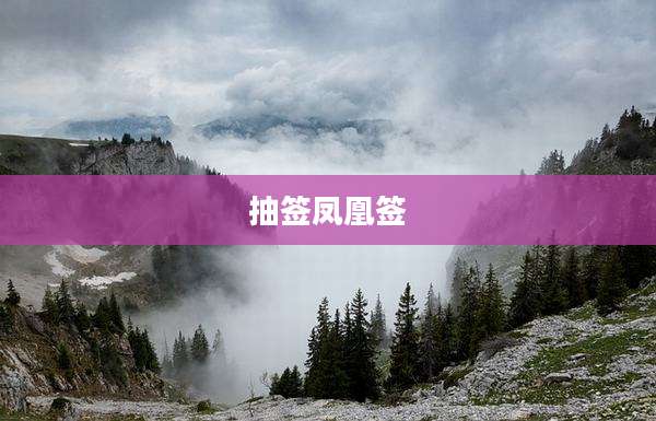 抽签凤凰签