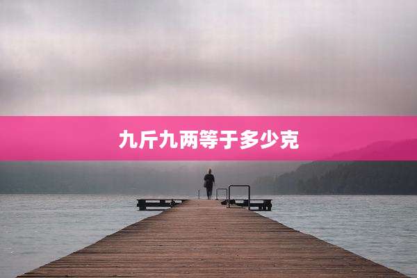 九斤九两等于多少克