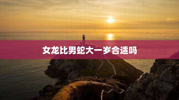 女龙比男蛇大一岁合适吗