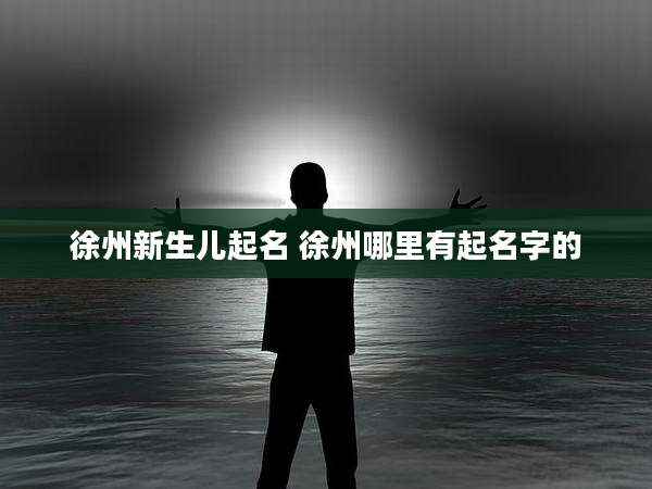 徐州新生儿起名 徐州哪里有起名字的