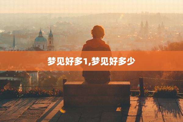 梦见好多1,梦见好多少