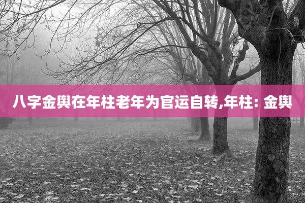 八字金舆在年柱老年为官运自转,年柱: 金舆