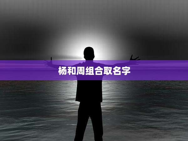 杨和周组合取名字