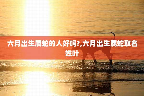 六月出生属蛇的人好吗?,六月出生属蛇取名姓叶