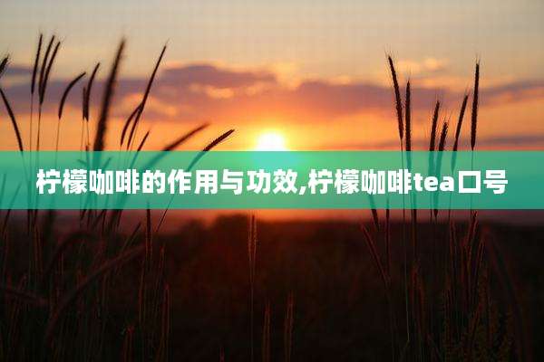 柠檬咖啡的作用与功效,柠檬咖啡tea口号