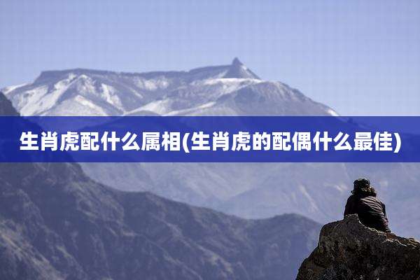 生肖虎配什么属相(生肖虎的配偶什么最佳)