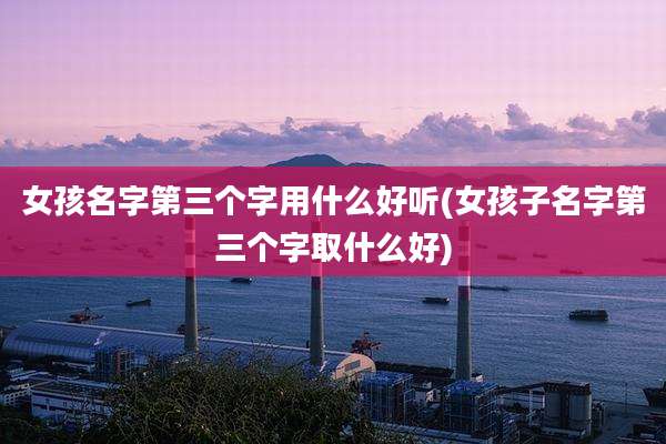 女孩名字第三个字用什么好听(女孩子名字第三个字取什么好)