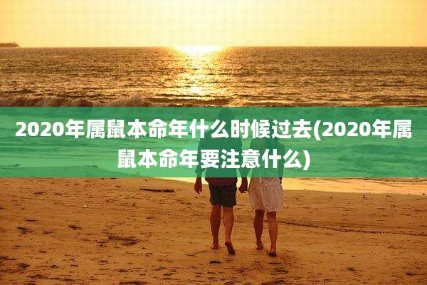 2020年属鼠本命年什么时候过去(2020年属鼠本命年要注意什么)