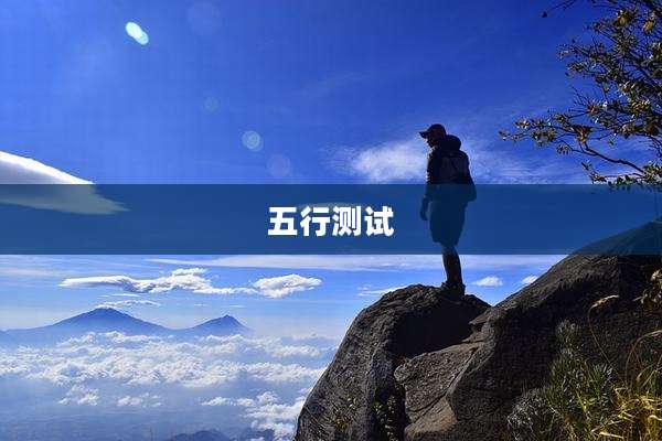 五行测试
