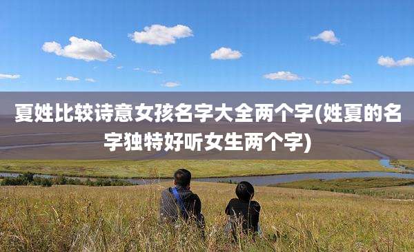 夏姓比较诗意女孩名字大全两个字(姓夏的名字独特好听女生两个字)