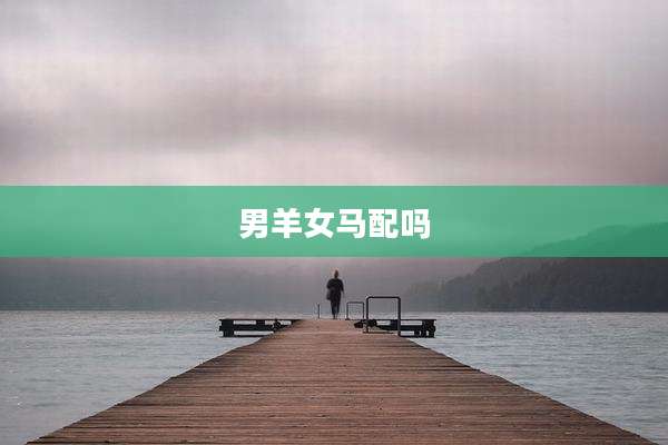 男羊女马配吗