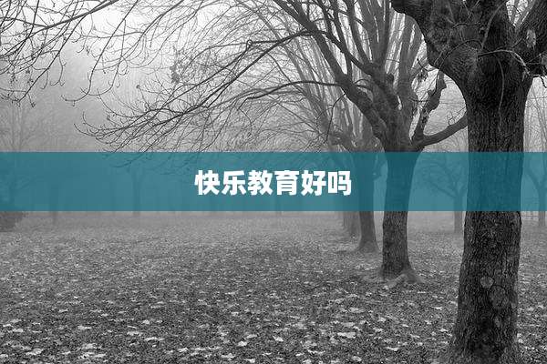 快乐教育好吗