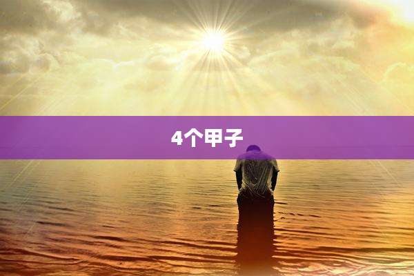 4个甲子