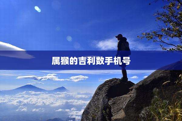 属猴的吉利数手机号