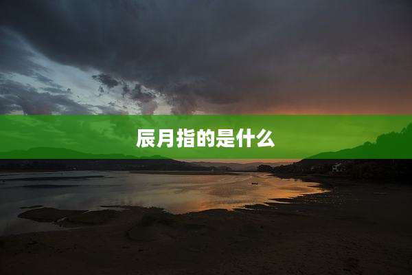 辰月指的是什么