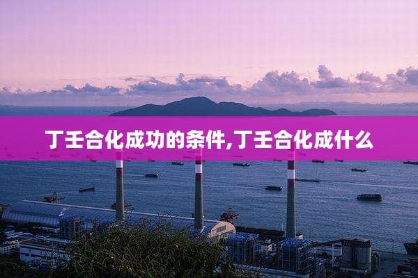 丁壬合化成功的条件,丁壬合化成什么