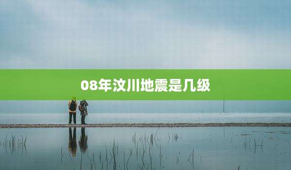 08年汶川地震是几级