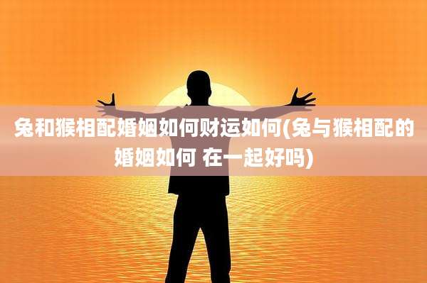 兔和猴相配婚姻如何财运如何(兔与猴相配的婚姻如何 在一起好吗)