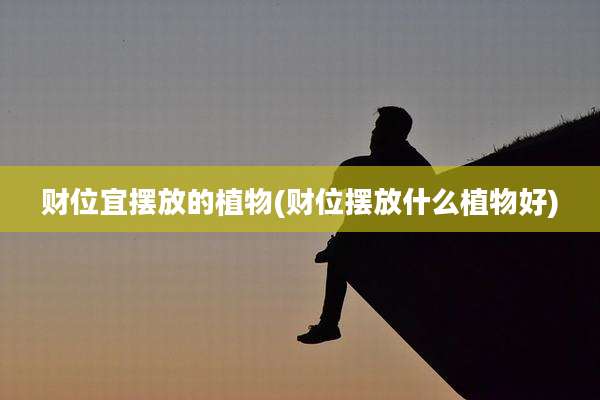 财位宜摆放的植物(财位摆放什么植物好)