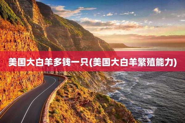 美国大白羊多钱一只(美国大白羊繁殖能力)