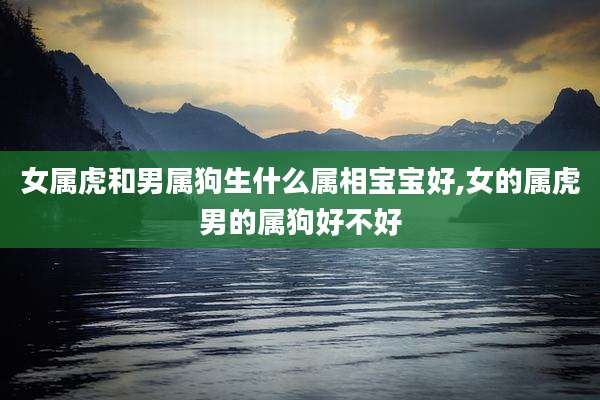 女属虎和男属狗生什么属相宝宝好,女的属虎男的属狗好不好
