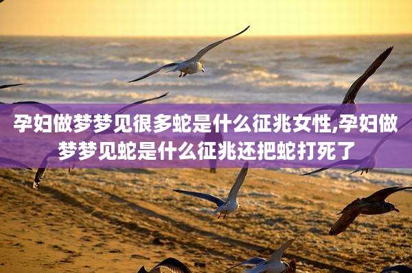 孕妇做梦梦见很多蛇是什么征兆女性,孕妇做梦梦见蛇是什么征兆还把蛇打死了