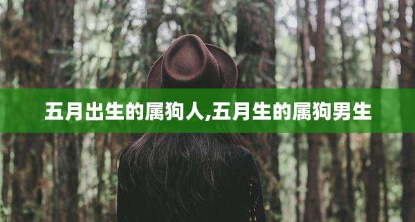 五月出生的属狗人,五月生的属狗男生