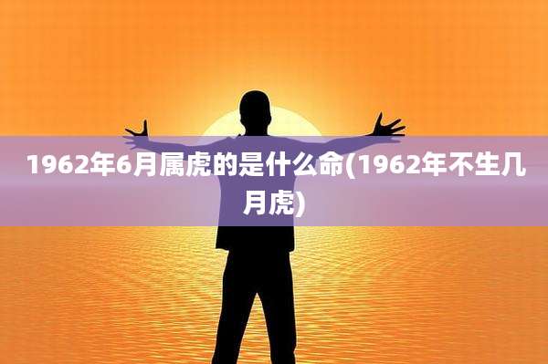 1962年6月属虎的是什么命(1962年不生几月虎)