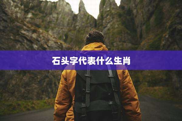 石头字代表什么生肖