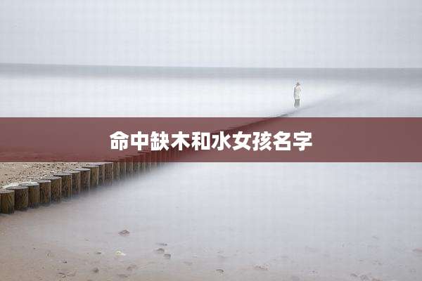 命中缺木和水女孩名字