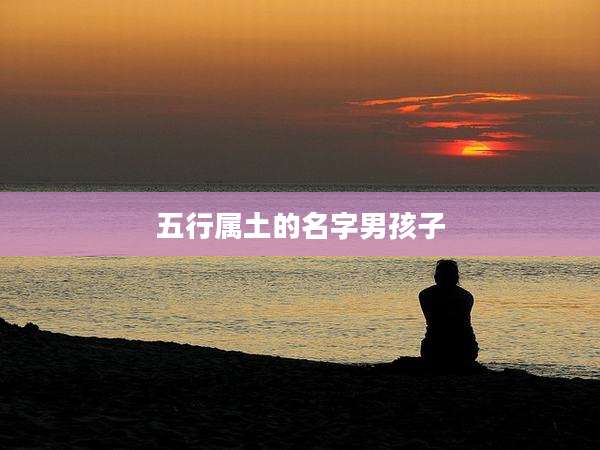 五行属土的名字男孩子