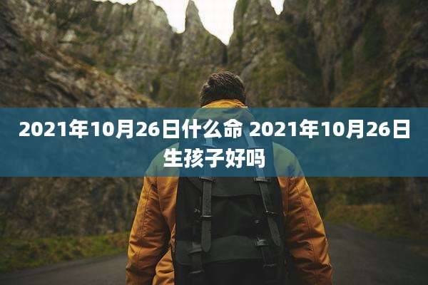 2021年10月26日什么命 2021年10月26日生孩子好吗