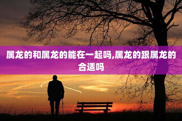 属龙的和属龙的能在一起吗,属龙的跟属龙的合适吗
