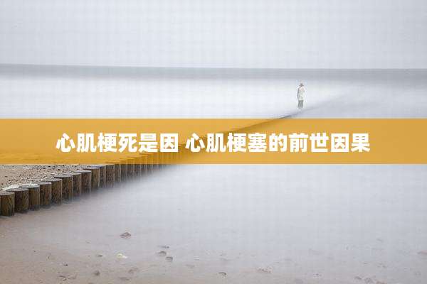 心肌梗死是因 心肌梗塞的前世因果