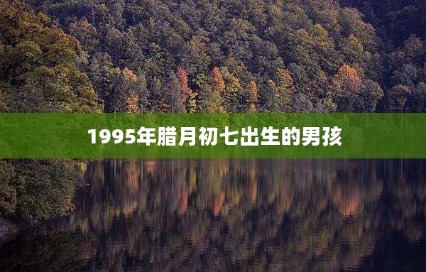 1995年腊月初七出生的男孩