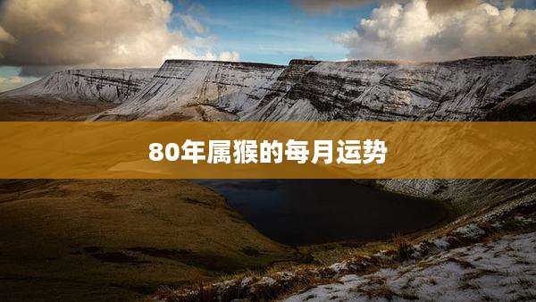 80年属猴的每月运势