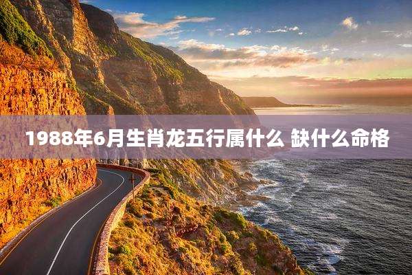1988年6月生肖龙五行属什么 缺什么命格