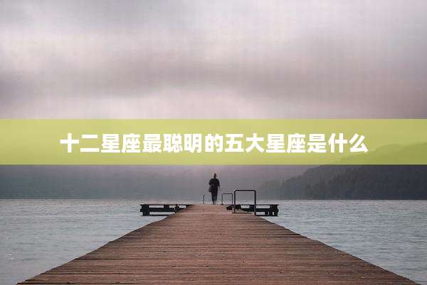 十二星座最聪明的五大星座是什么