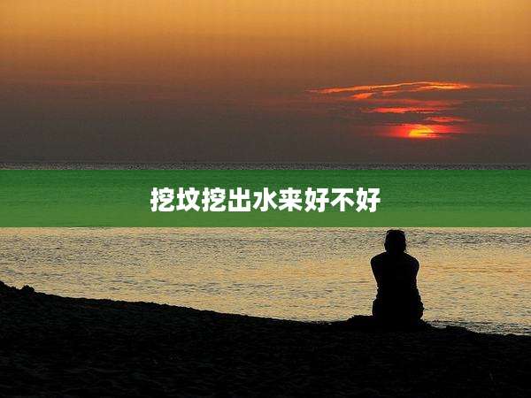挖坟挖出水来好不好