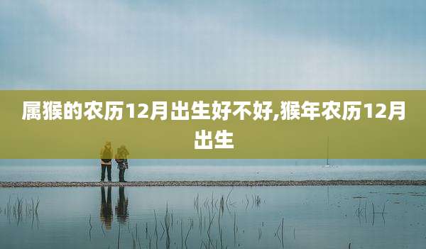 属猴的农历12月出生好不好,猴年农历12月出生