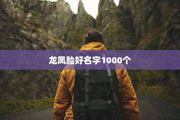 龙凤胎好名字1000个