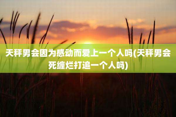 天秤男会因为感动而爱上一个人吗(天秤男会死缠烂打追一个人吗)