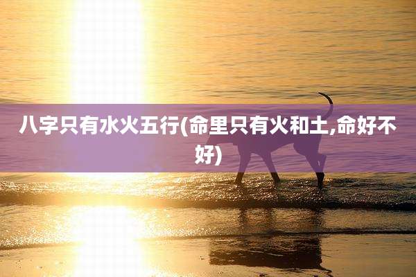 八字只有水火五行(命里只有火和土,命好不好)