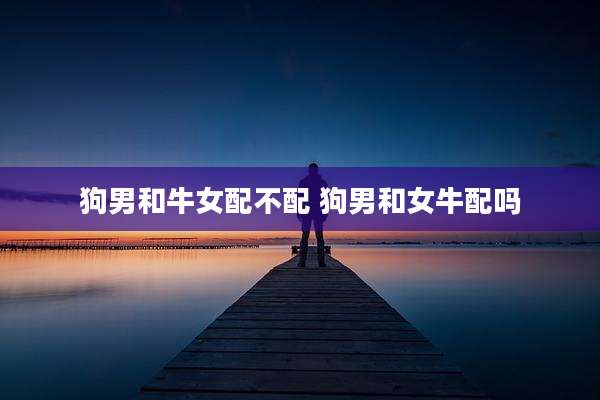 狗男和牛女配不配 狗男和女牛配吗