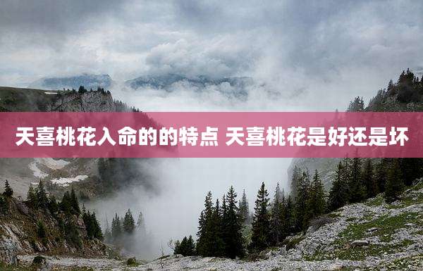 天喜桃花入命的的特点 天喜桃花是好还是坏