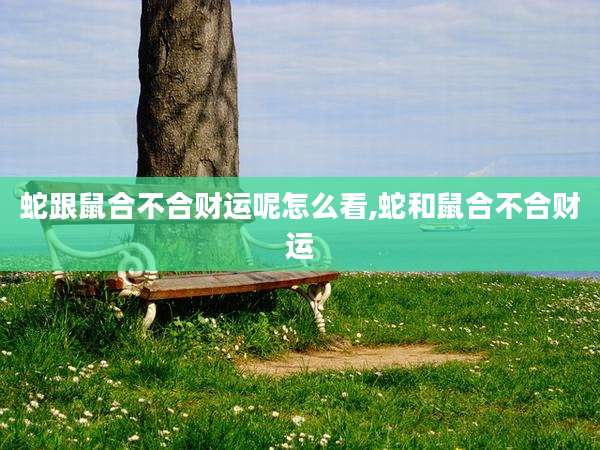 蛇跟鼠合不合财运呢怎么看,蛇和鼠合不合财运