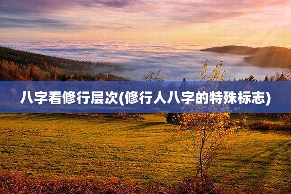 八字看修行层次(修行人八字的特殊标志)